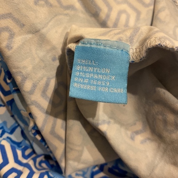 J. McLaughlin Sophia Dress Sleeveless White Blue Size XS - Picture 9 of 12